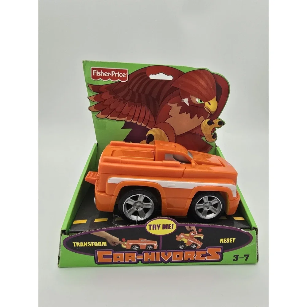 2007 Fisher Price 2007 Car-Nivores Transforming Hawk M3240: New Old Stock in Box